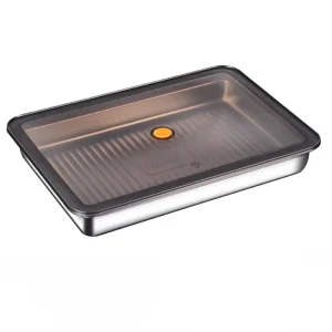 Sealed Stainless Steel Rectangle Food Storage Container with PP Lid