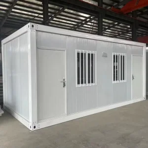 Security Door Windows for Outdoor Use Flat Pack Container House Steel Sandwich Panel Wooden Magnesium Board Container House