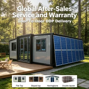 Self-Sustaining Off-Grid Solar 20ft Expandable Container House for Remote Area Water Pump Stations and Agricultural Living