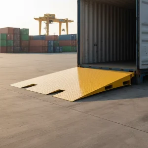 Shipping Container Ramp for Forklifts – New Heavy Duty Steel Dock Loading/Unloading Support 6.5T Capacity
