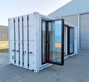 Shipping Container Shop Outdoor Container Office with AC and Work Tables