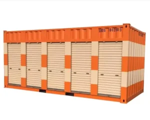 Shipping Container Storage Warehouse with Garage Rolling Doors