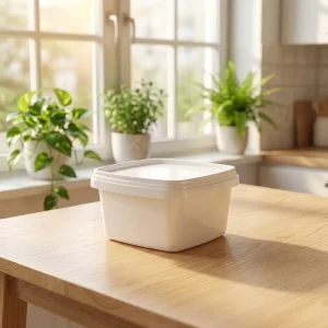 Simple Microwave Safe Square Plastic Leak Proof Freshness Preservation Disposable Multifunction Home Kitchen Food Storage