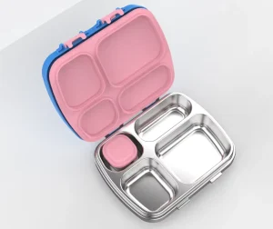 Simplicity Stainless Steel Kids Lunch Box School Lunch Container for Children Food Packaging