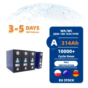 Sineve 10000 Cycle DIY Solar Storage Solid State Prismatic LiFePO4 Batteries 3.2V 314Ah Cells CALB BYD CATL