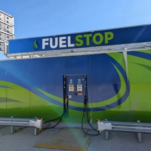 Skid Mounted 38000L Containerized Fuel Station Double Wall Carbon Steel Tank with Pump