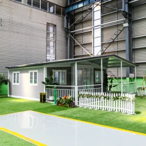 Sloped Roof Demountable Prefab Mobile Container 2 Room, Affordable Expandable Guyana Residential House