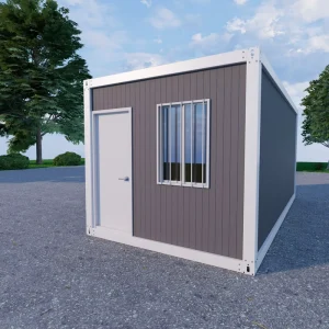 Small Portable Prefab Steel Container House 20ft Breathable Detachable Easy To Install