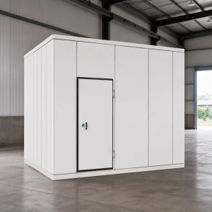 Small Refrigeration Room with Solar Panel and Soundproof Panels for Meat Seafood Storage