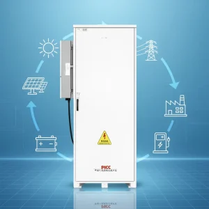 Smart High Voltage All in One Energy Storage System 1Mwh Containerized With Air Cooling for Large Scale Solar Power Use