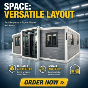 Smart Innovative Sustainable Modern Waterproof Green Building Instant Setup Premium Structural Living Room Apartment Home Bar