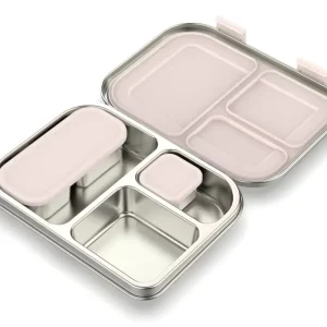 Snack Box Food Container Adults Metal Tiffin Bento Lunch Box 304 Stainless Steel Lunch Box