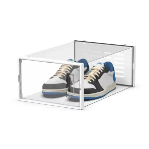 Sneaker Storage Clear GRS Plastic Shoe Box 12 PACK Stackable with Lids