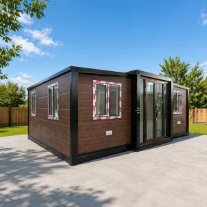 Solar Double Wing Light Steel 20Ft 40Ft Expandable Container House 1-4 Bedroom Waterproof Fireproof Earthquake Resistant