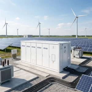 Solar Energy Storage Container 3.72MWh LiFePO4 Battery BESS with Liquid Cooling for Off-Grid and Hybrid Systems
