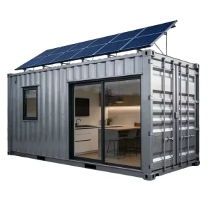 Solar Energy Storage Prefab House Solar Power Container Home with Solar System Support
