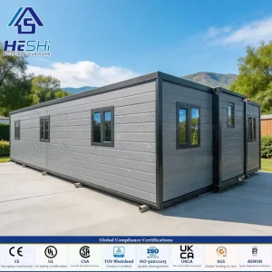 Solar Panel 40Ft 20Ft Prefab Expandable Container House 1 2 3 4 5 Bedroom Foldable Modular Home Granny Flat