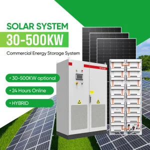 Solar Panel Hybrid Complete Solar System 50kw 60kw 80kw 100kw 220v 380v for Home Industrial Solar Energy System Battery