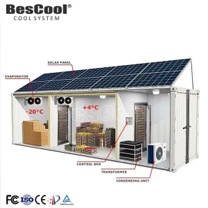 Solar-Powered Mobile Reefer Container Cold Storage