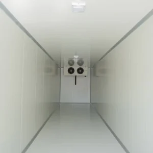 Solar-Powered Removable Cold Container with Compressor and Custom Door for Remote Island Tourist Seafood Storage