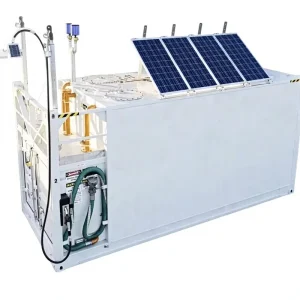 Solar-Powered Skid-Mounted Carbon Steel Pressure Vessel Fuel Filling Station Pump Engine 20ft 40ft Containerized Epoxy-Coated