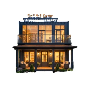 Solar Powered Steel House Contemporary Eco-Friendly Durable Easy-Install Straight Design Vacation Rental with Sandwich Panel