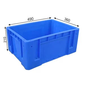 Solid Recyclable PP Plastic Logistics Storage Container Durable Lightweight Eco Friendly Leakproof