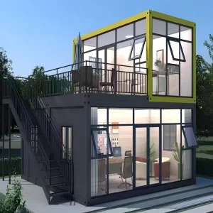 Soundproof Sandwich Panel Modular Container House Quick Assembly Prefab Office for Outdoor Project Base Camp