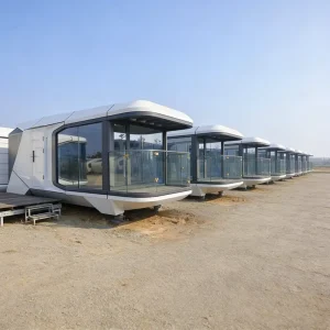 Soundproof Windproof Modular Capsule Pods Prefab Hotel Capsule Home House with Prefabricated Modules for Project Solutions