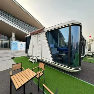 Soundproofing Windproof Steel Structure Space Capsule House Prefab Outdoor Villa Mobile Modular Breathable Container House