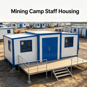 South America Casa Contenedora 20ft Modular Prefabricated Labor Camp Dormitory for Remote Mining Site Staff Housing
