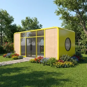 Space Capsule Apple Cabin Mobile Container House Prefab Modular Steel Bedroom Living Room for Office Villa