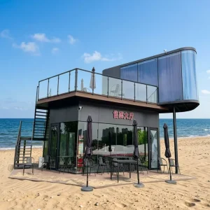 Space Capsule Container House Fast Build Shop for Resort Snack Bar Outdoor Retail Stall Living Room