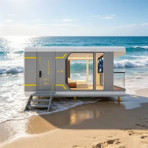 Space Capsule House All Aluminium Modular Marine Level Anti Corrosion Salt Resistance No Rust Seashore