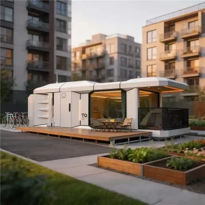Space Capsule Luxury OEM ModernTiny Modular Home with Bathroom Kitchen for Holiday Resort Eco Friendly Container House