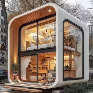 Space Capsule style Homestay Containers Mobile Houses Mobile Offices Modular Houses Double layer Structures