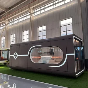 Space Saving Capsule House Tiny Prefab Homes Mobile Container Trailer Modular Prefabricated Pod Cabin Camp