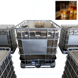 Stackable Food Grade Stainless Steel Storage Tank Industrial Bulk Liquid Container EU Compliant Anti-Rust Coating Fully