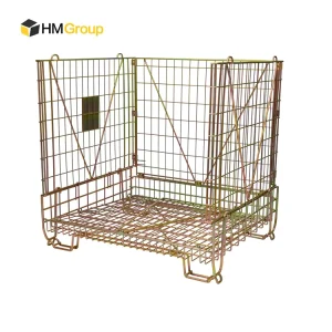 Stackable Heavy Duty Foldable Mild Steel Q235 Wire Mesh Container