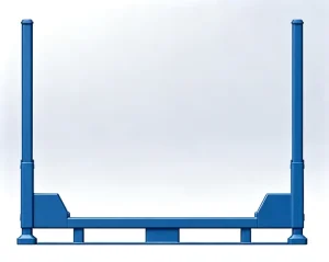 Stackable Metal Storage Pallet Rack for Automotive Sunroof Transport Car Sunroof Turnover Rack