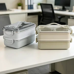 Stackable Single Tier Stainless Steel Bento Lunch Box Leak-Proof Lid Portable Food Storage Container BPA Free Eco-Friendly