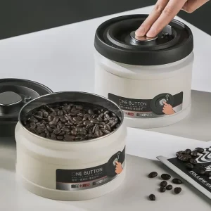 Stainless Steel 304 Airtight Food Storage Containers with Lid Vacuum Crisper Coffee Bean Storage