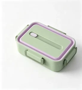 Stainless Steel 304 Lunch Box Bento Box 2 Compartments Leak Proof Metal Food Storage for Adults Kids