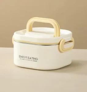 Stainless Steel Bento Box Microwave Safe Portable Leakproof Lunch Box With Handle for Office Student Food Container