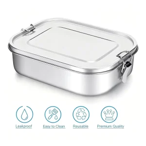 Stainless Steel Bento Lunch Box Leak Proof Eco Friendly Freshness Dishwasher Safe Large Food Containers Insulated Lunch Box