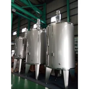 Stainless Steel Fixed Sealed Mixing & Liquid Storage Tank for Industrial Food Chemical Processing with Long Service Life