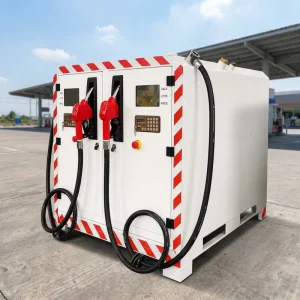 Stainless Steel Gasoline Diesel Dispenser 6000L Tank Mini Gas Station
