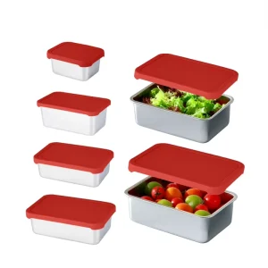 Stainless Steel Heatable Leak Proof Compartment Lunch Bento Stainless Steel Kids School Lunch Box