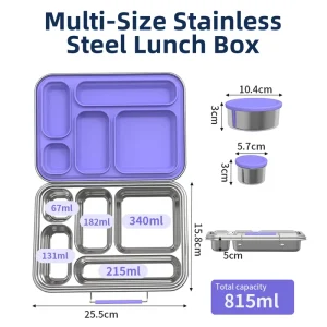 Stainless Steel Insulated Thermal Vacuum Lunch Box Cooling Food Containers Bento Thermo for Kids