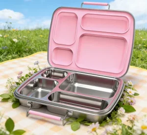 Stainless Steel Lunch Box Eco Friendly Healthy Reusable Meals BPA Free Leak Proof Design Bento Box